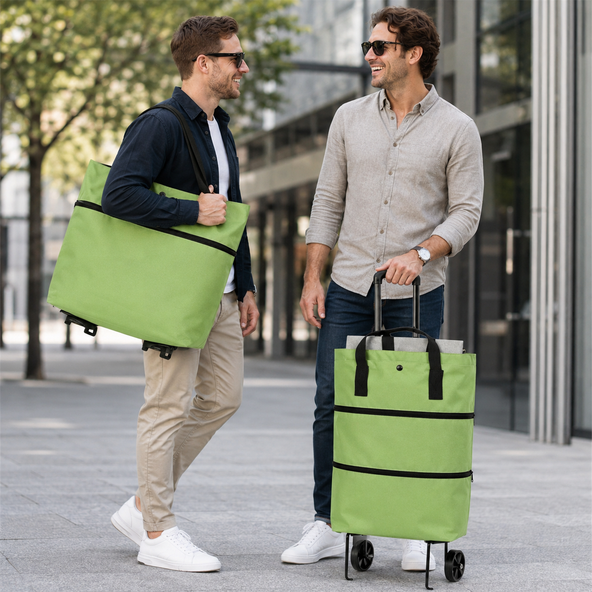 Bolso Plegable con Ruedas 2 en 1